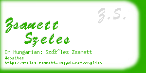 zsanett szeles business card